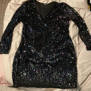 Sequin knee length dress